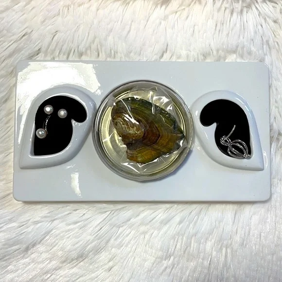 Chasteness Fortune Pearl fortune jewelry set necklace earrings and ring - Picture 5 of 17